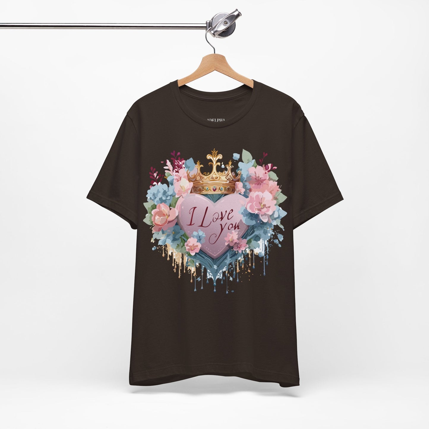 Valentine Graphic Tee Unisex Short Sleeve Jersey Shirt Adelpha Vintage Art Design