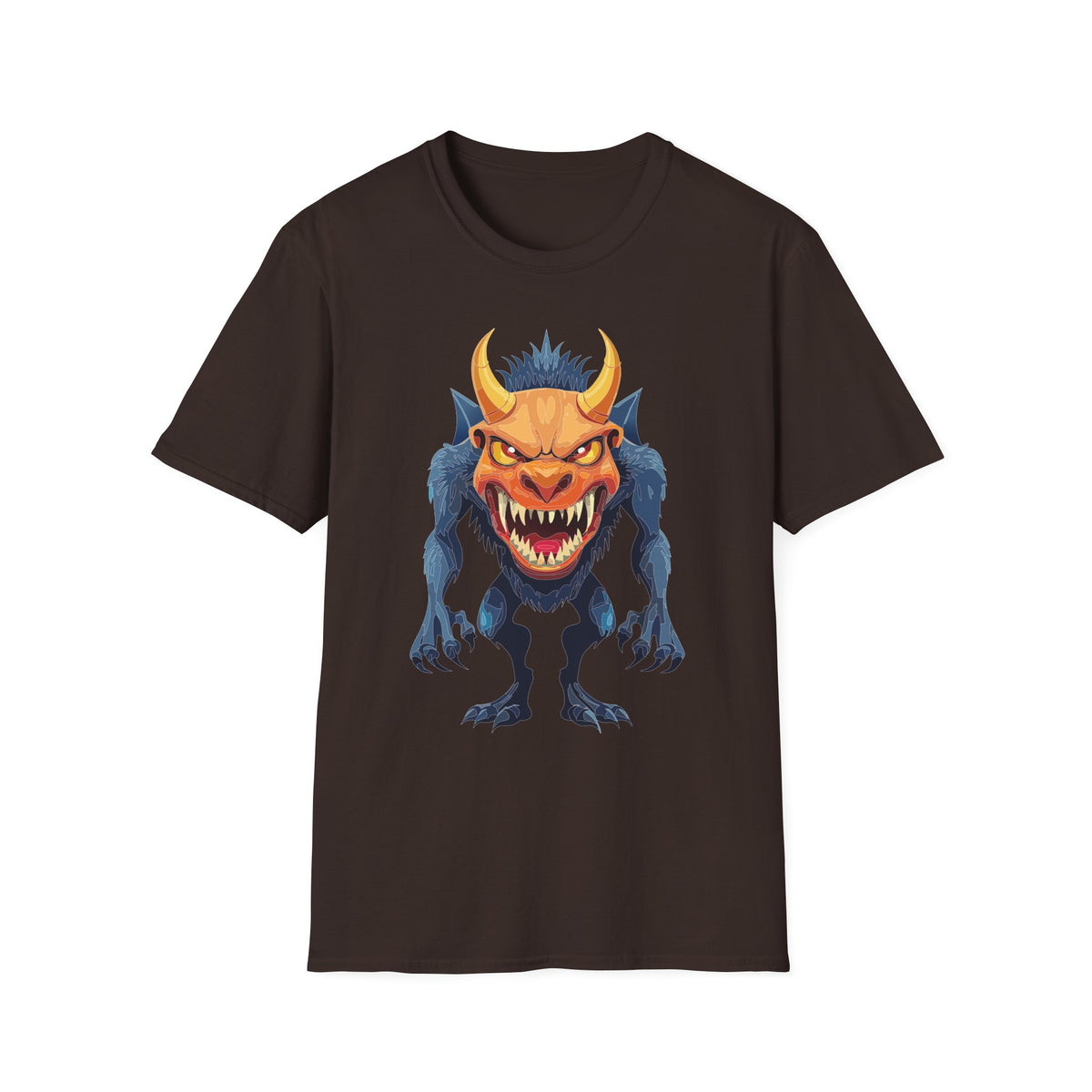 Demon Monster Graphic T-Shirt Cartoon Graphic Tee Unisex 100 Cotton Gildan T-Shirt
