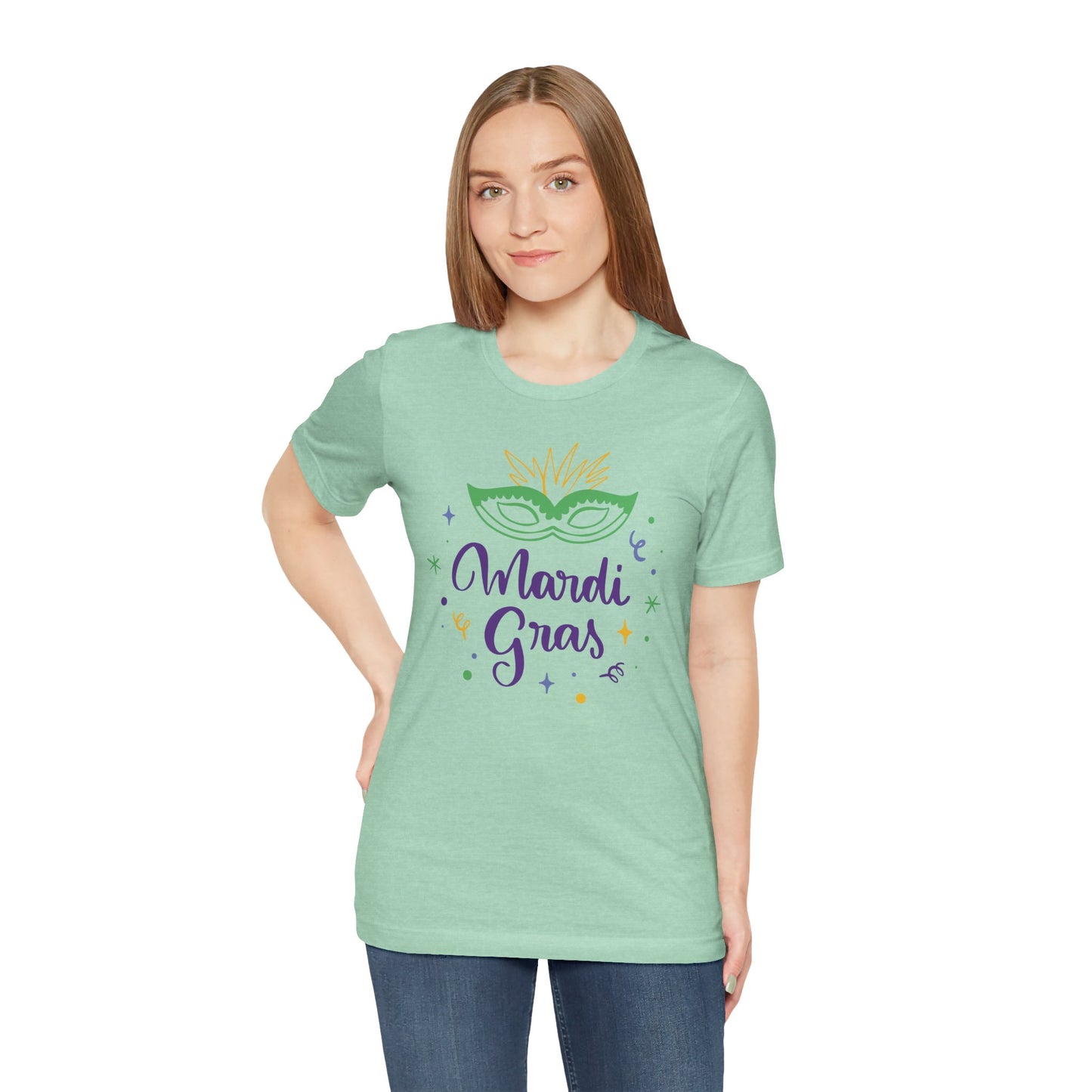 Tee-shirt en coton unisexe pour Mardi Gras