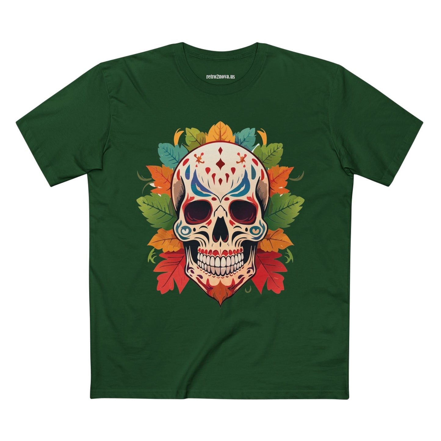 Skull Shirt Skeleton Tee SS-12 Unisex Premium Cotton Original Art Design Retro2Nova