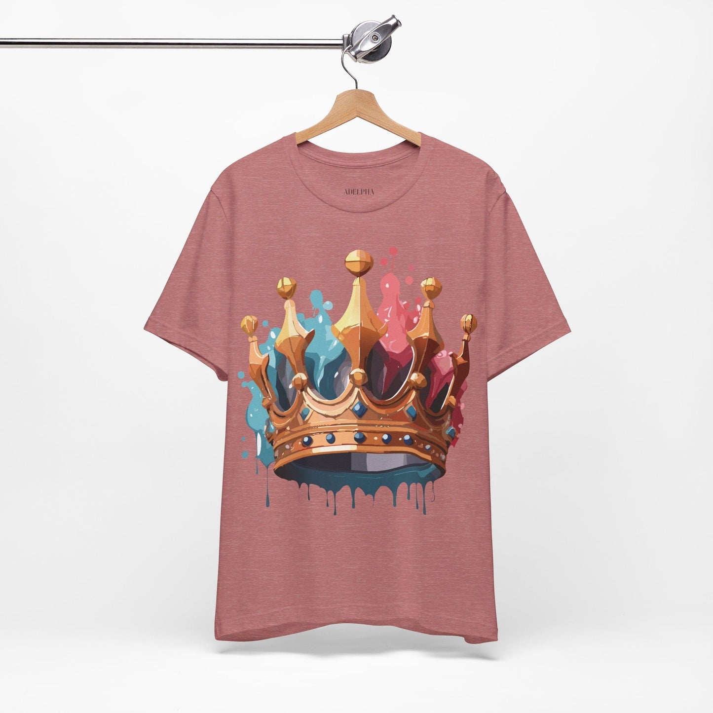 Adelpha Crown Graphic Tee Unisex Vintage Inspired Art Design Short Sleeve Premium Quality