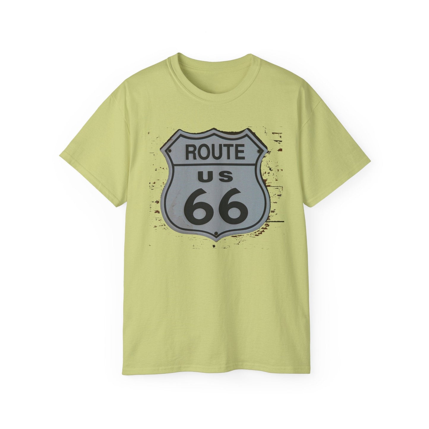 Route 66 Graphic Tee Unisex 100 Cotton with Vintage Art Design