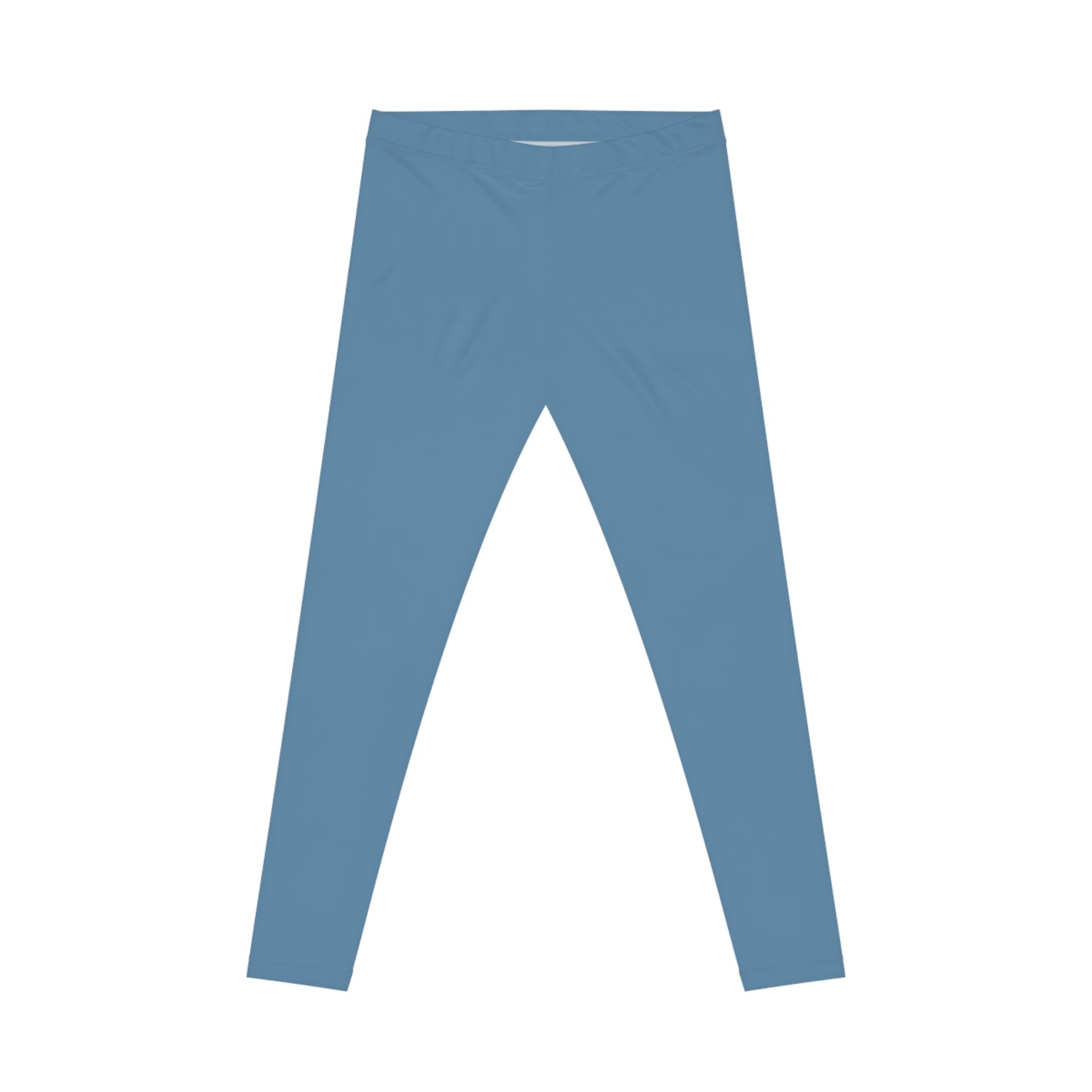 Air Force Blue Color Women's Poly-Span Casual Leggings XS-2XL