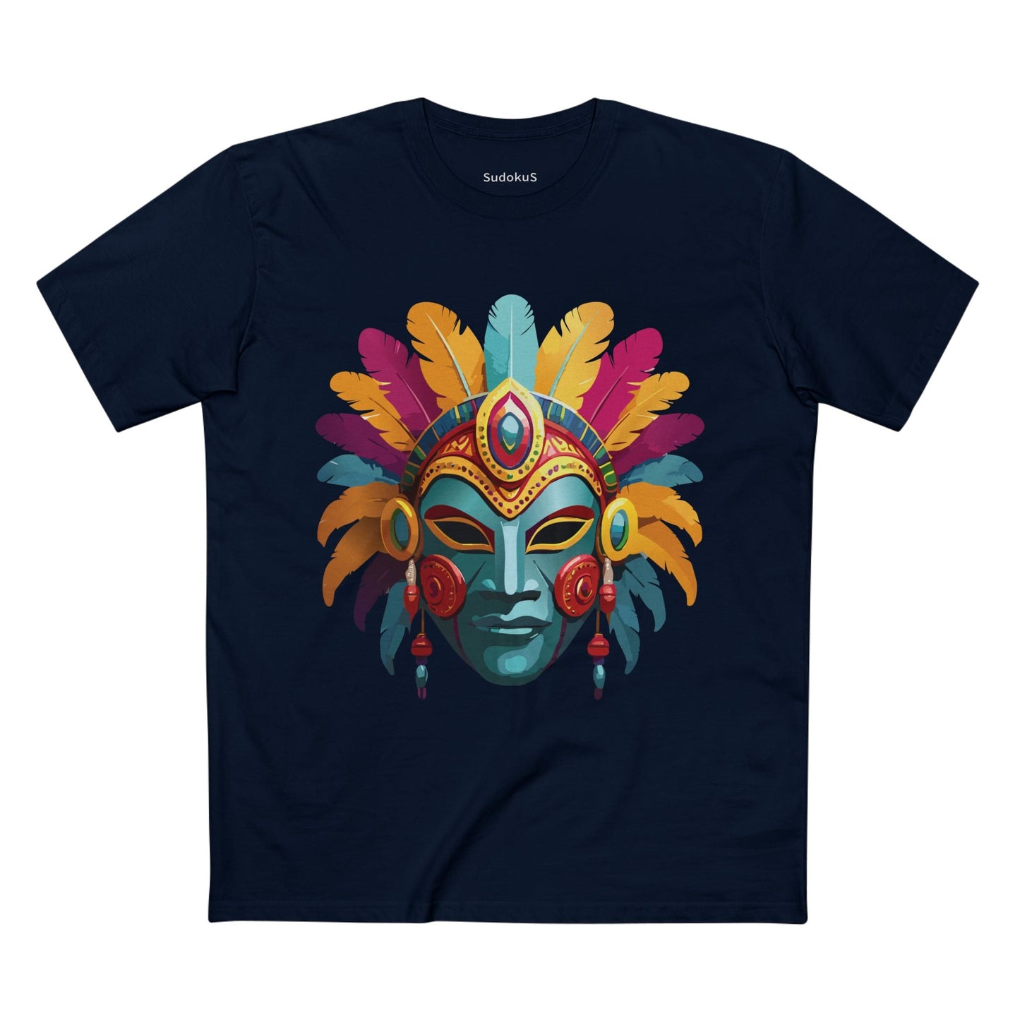 Mask Graphic Unisex 100 Cotton Staple Tee 34