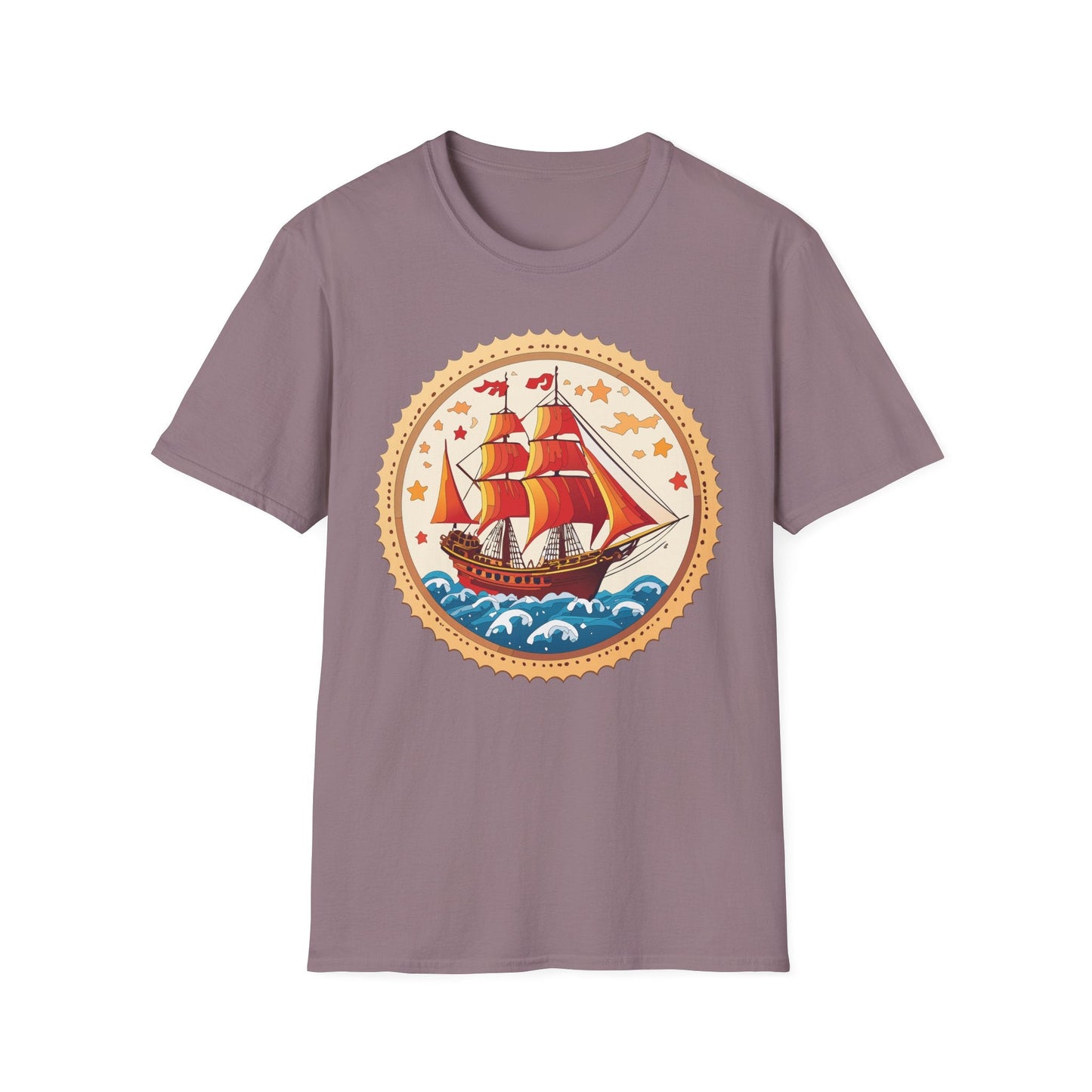 Ship T Shirts Frigate Vessel Tee Shirt Unisex Short Sleeve Gildan Softstyle 100 Percent Cotton