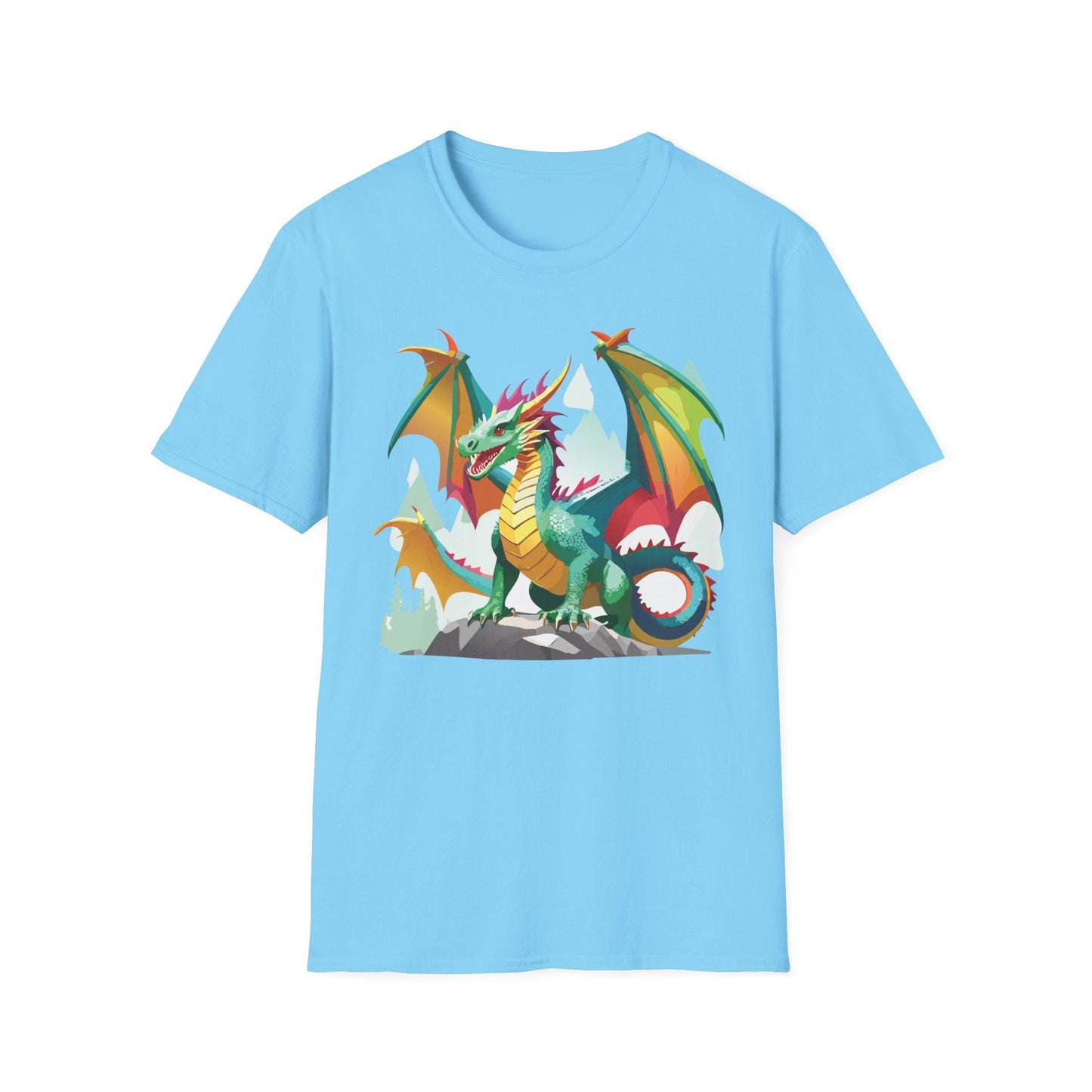 Dragon Graphic T Shirt for Men and Women Unisex Animal Design Softstyle Cotton Tee Premium Quality
