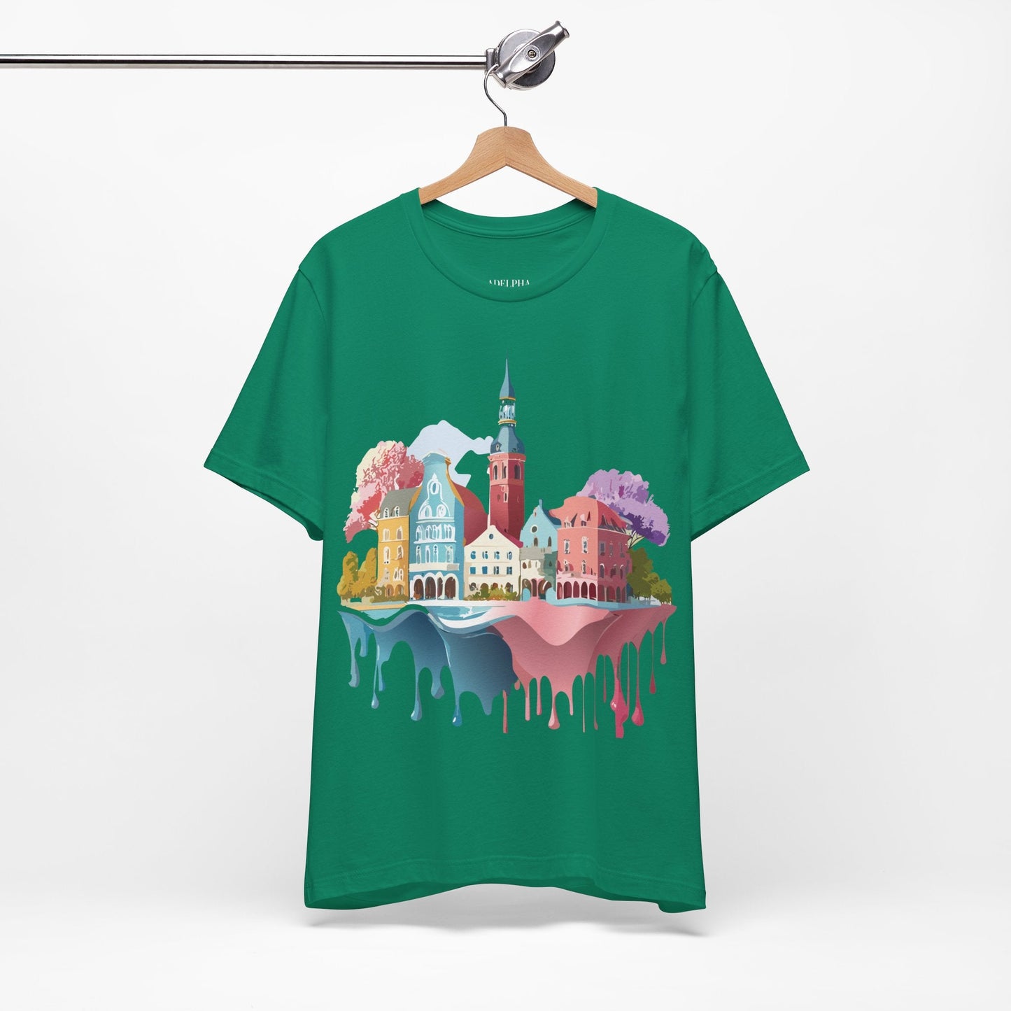 Germany Graphic Tee for Unisex Short Sleeve Shirt by Adelpha Art Design Vintage Inspired