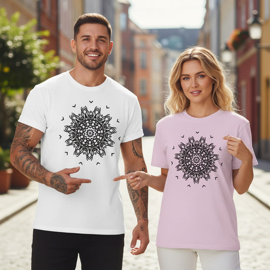 Mandala Graphic Tee Unisex 100 Cotton Comfort Colors T-Shirt 193