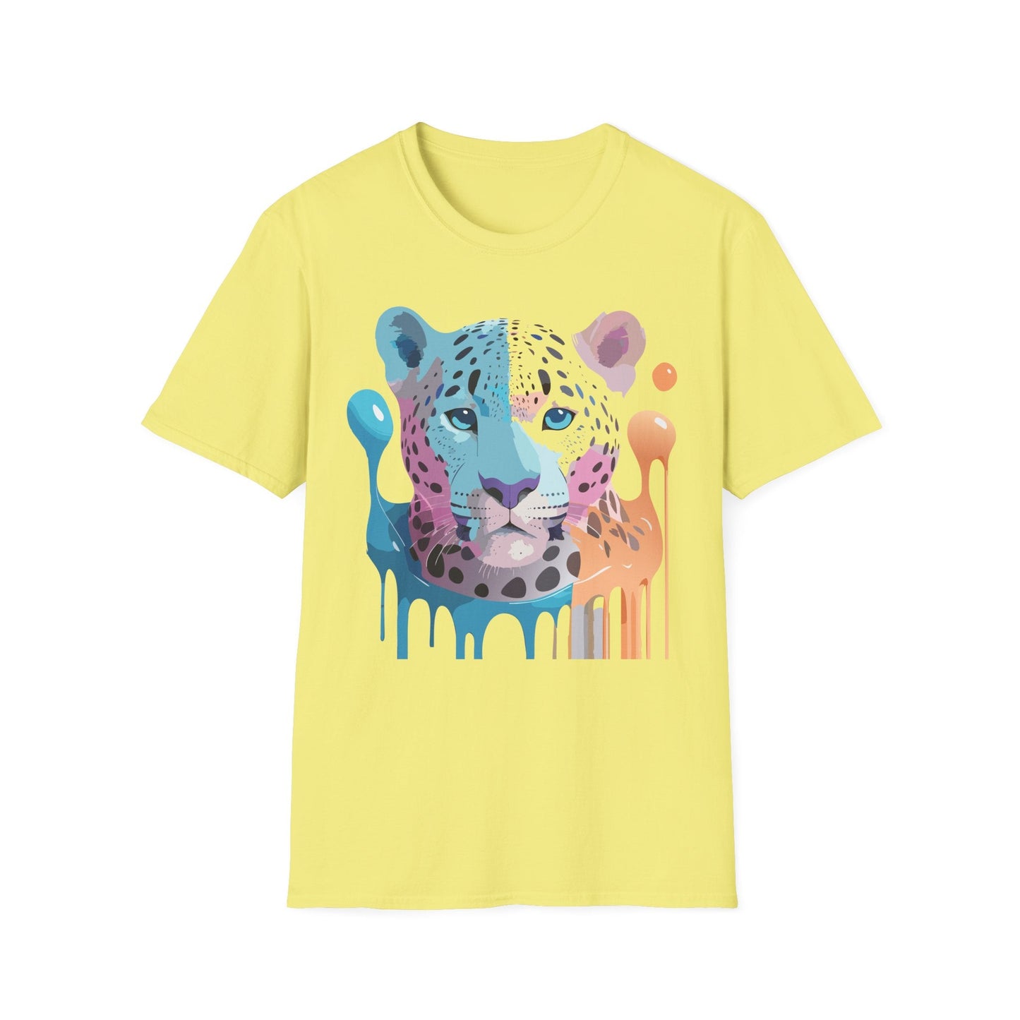 Unisex Cheetah Shirt Gildan Softstyle 64000 Short Sleeve Tee