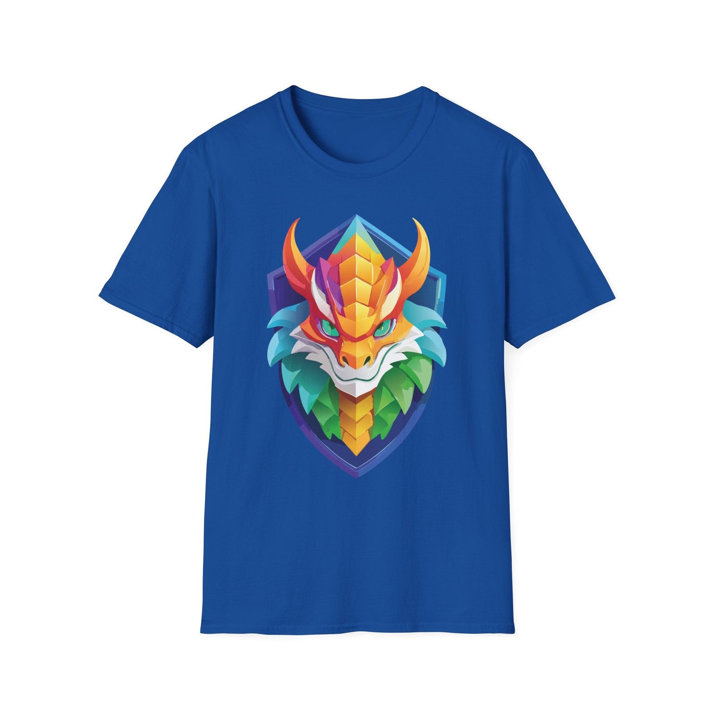 Dragon Graphic Unisex Cotton Softstyle Art Design Tee With Animals 6