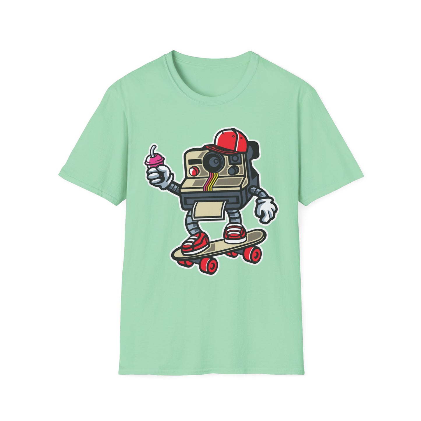 Unisex Cotton T-Shirt with Cartoon Graphic Design