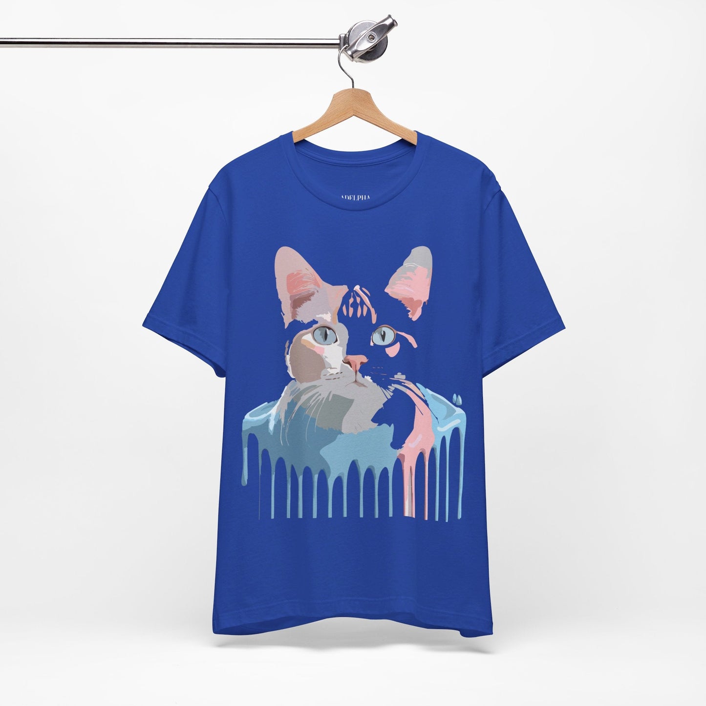 Cat Graphic T Shirt Unisex Short Sleeve Tee Vintage Inspired Artwork Adelpha