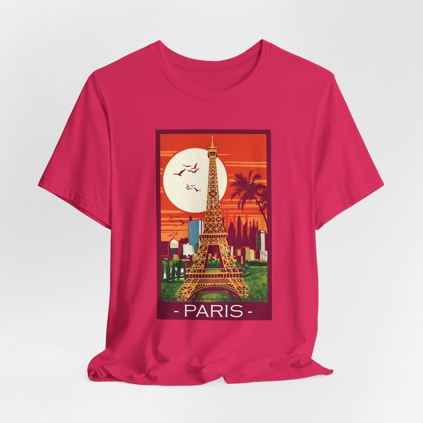 Retro Poster Paris Graphic Design Tee, Paris Shirt, Vintage Tees, Art Design T-Shirt, Graphic Tee, Retro Art Shirts