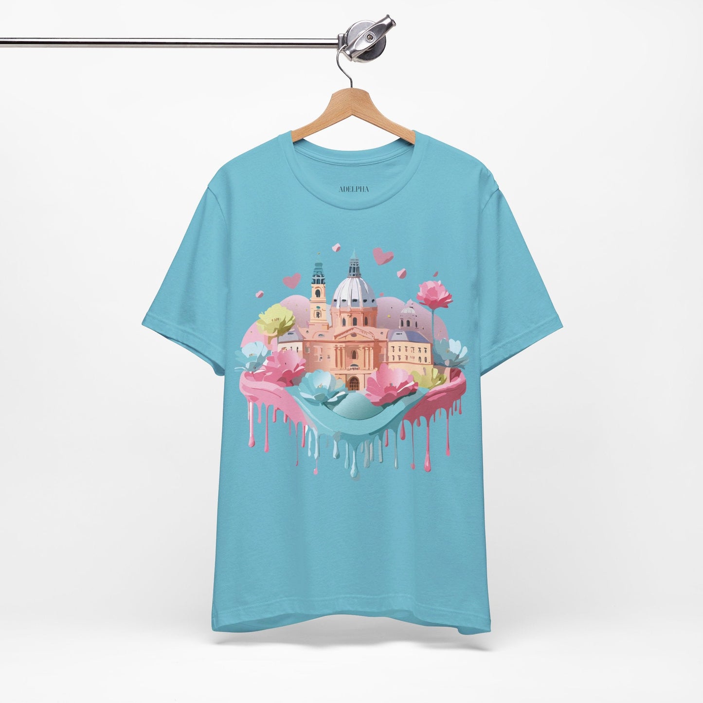 Prague Tourist Shirt Unisex Graphic Tee With Vintage Inspired Artwork By Adelpha