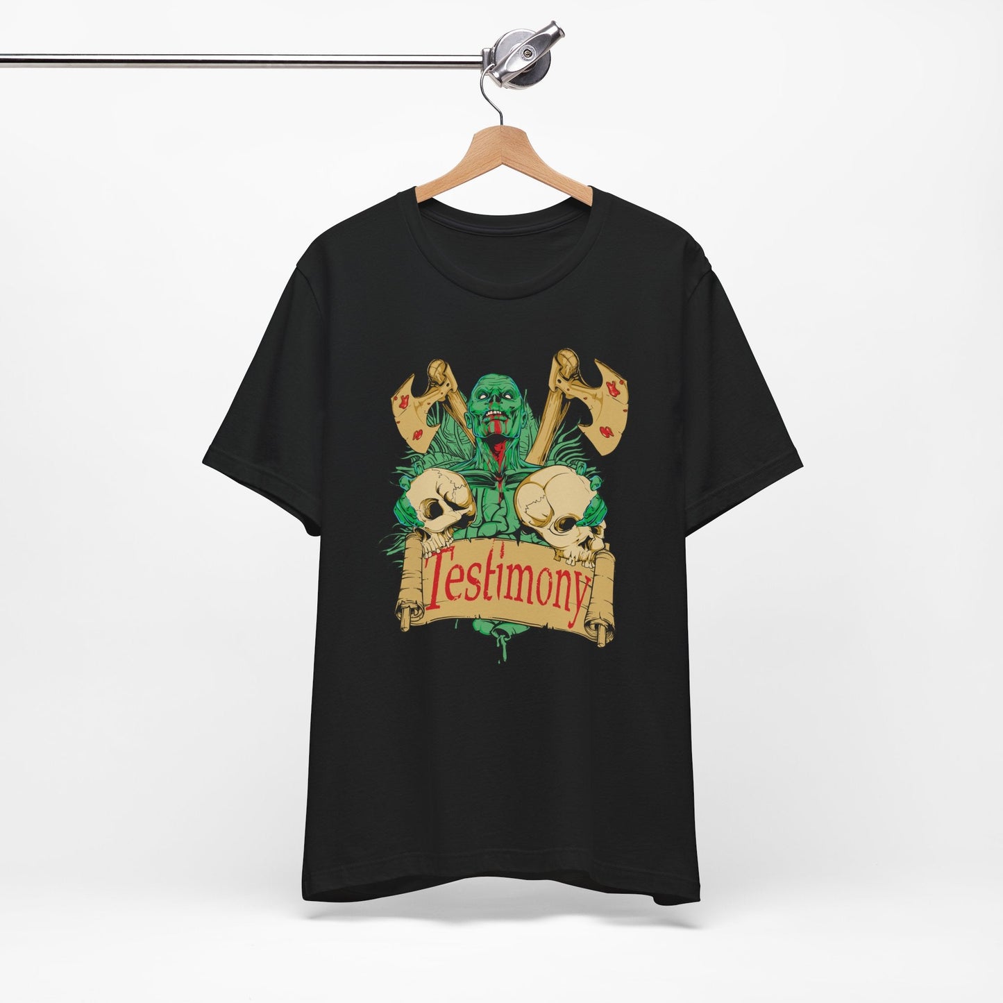 Cthulhu Skull Axes Testimony Tee Lovecraft Horror Mythos Shirt Art-42