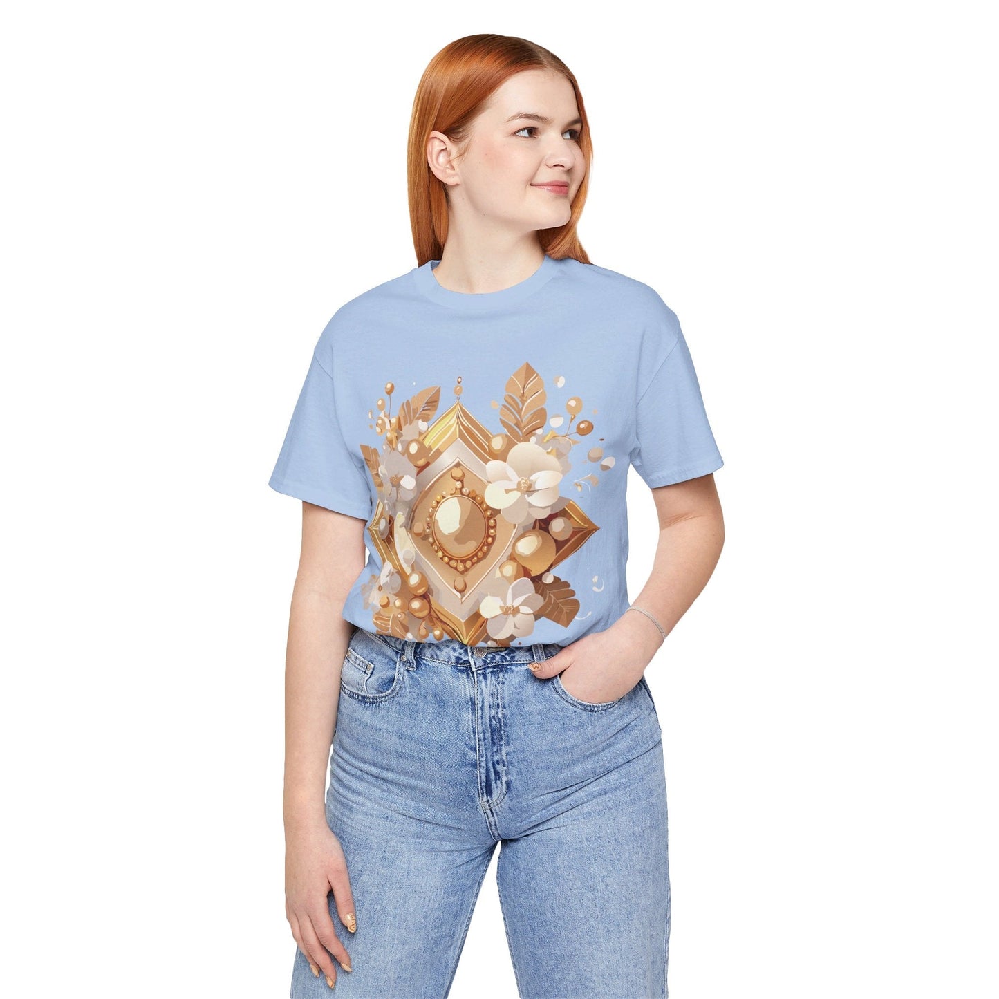 Jewelry Graphic Unisex 100 Cotton Vintage Treasure Art T-Shirt 28
