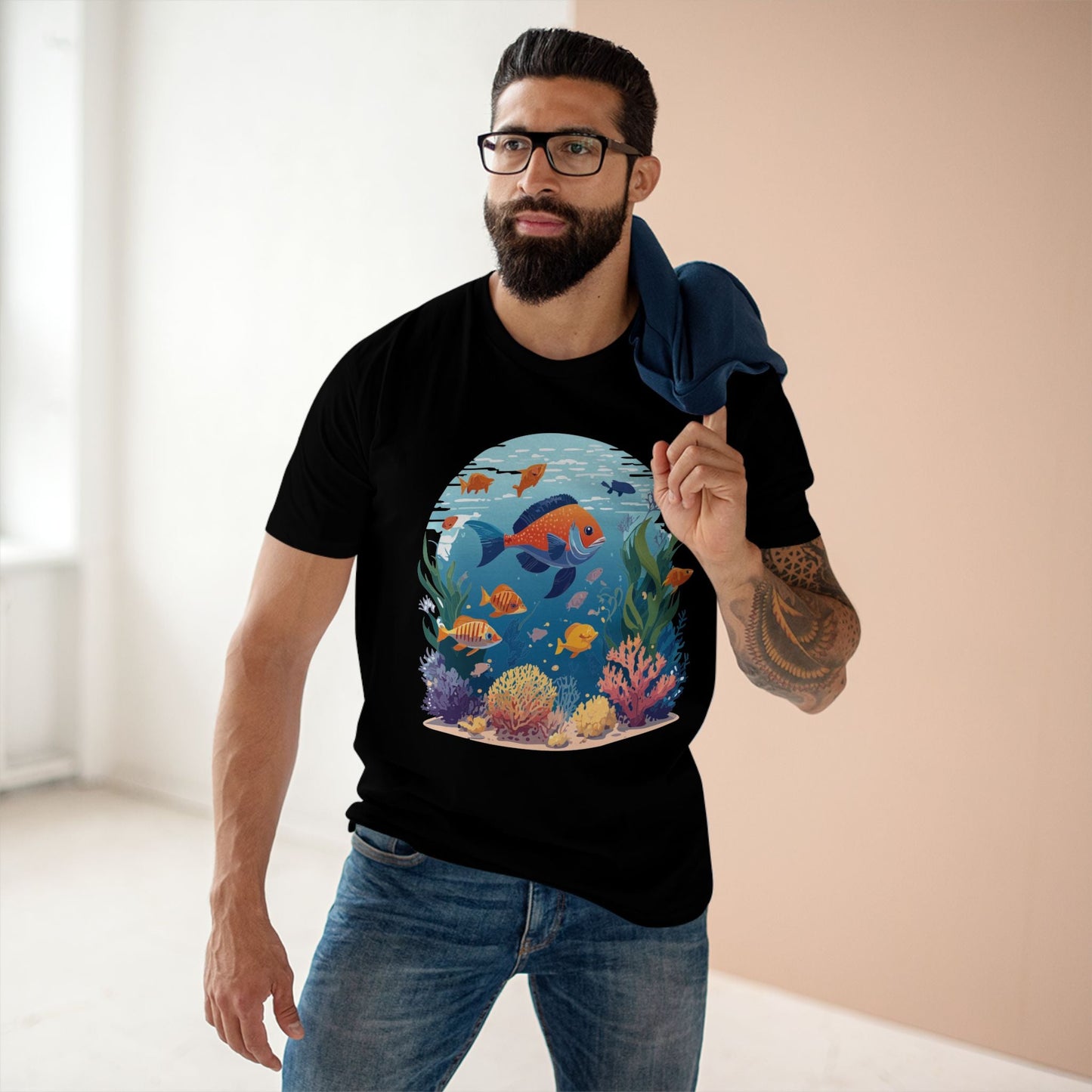 Ocean Shirt Ocean Pacific OP16 Unisex Premium Cotton Tee With Original Art Design