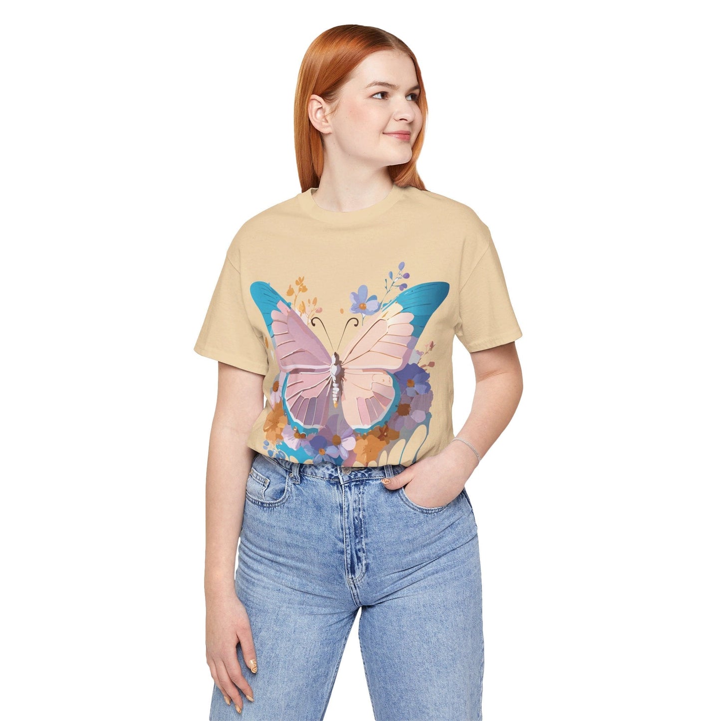 Butterfly Graphic Tee Vintage Inspired Adelpha Unisex Jersey Short Sleeve