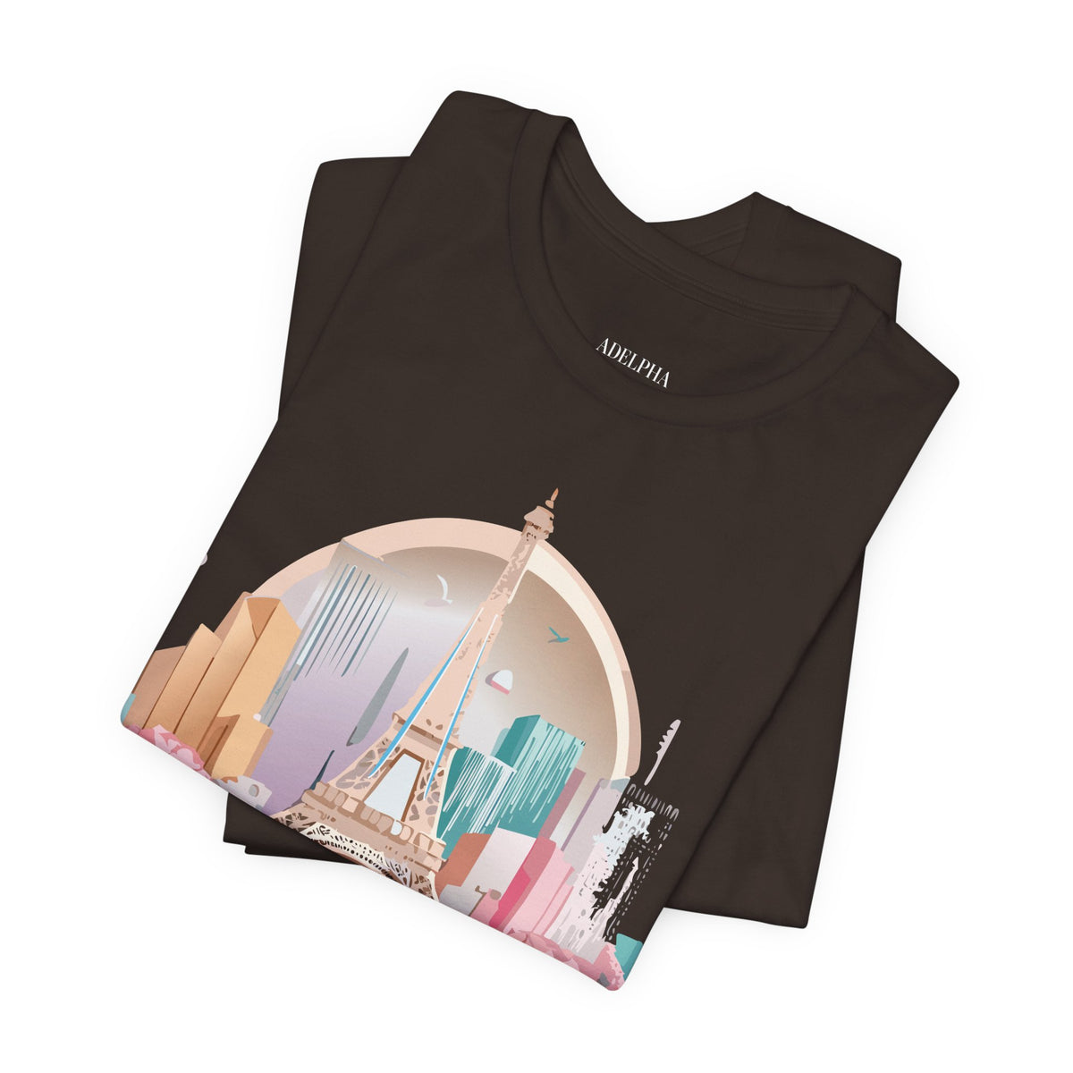 Unisex Cotton Bella+Canvas Tee with Paris