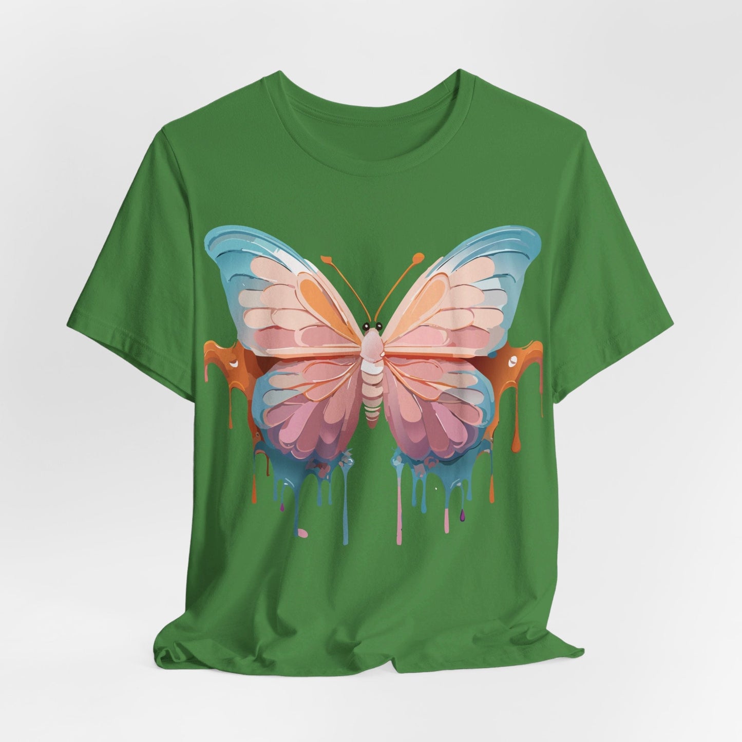 Butterfly Graphic Unisex 100 Cotton Lightweight Vintage Design Jersey Tee 86