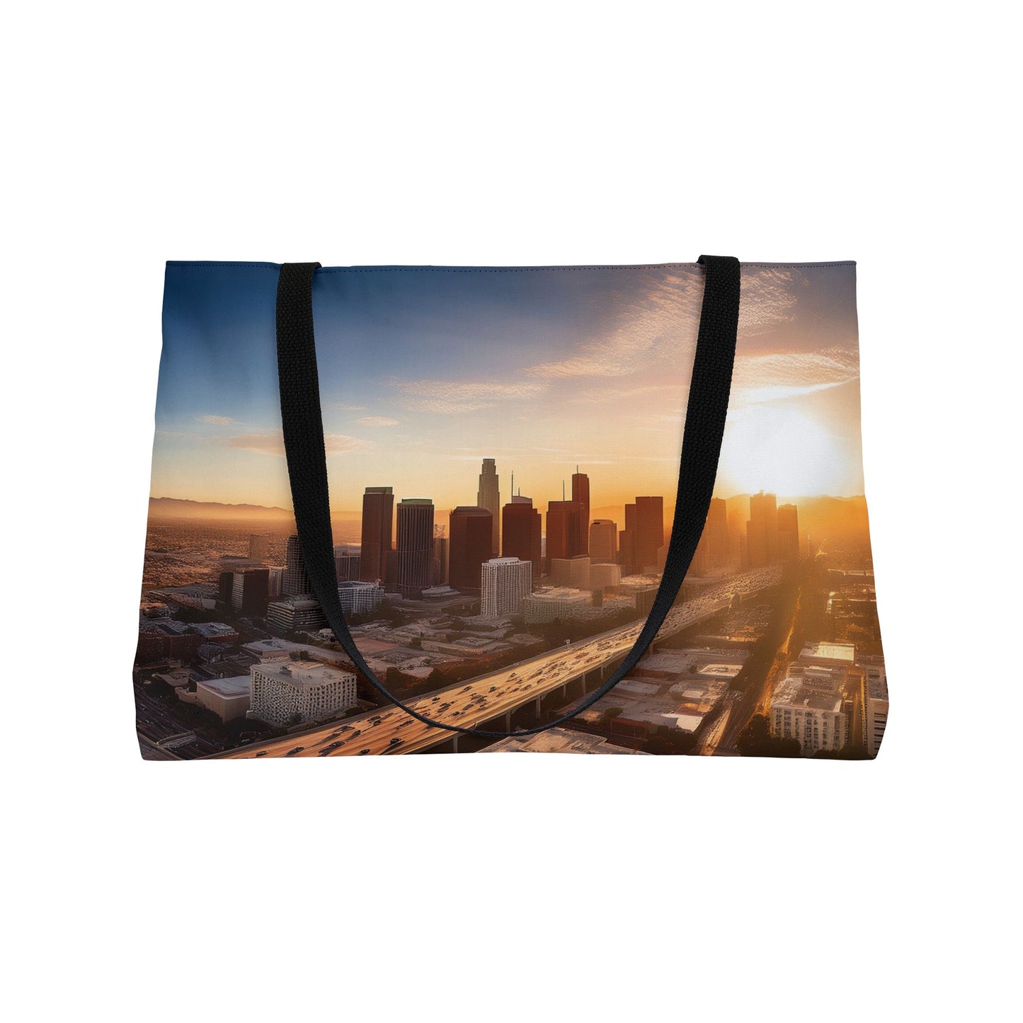 Los Angeles Print Bag High-Quality 100% Spun Poly 24x13 Canvas Art Bag C-03