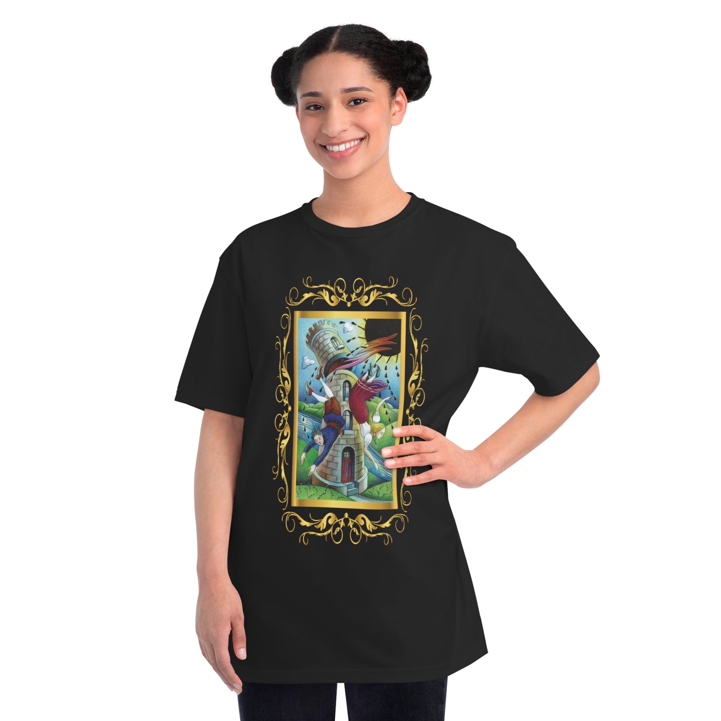 Organic Unisex Cotton T-Shirt with Tarot Cards