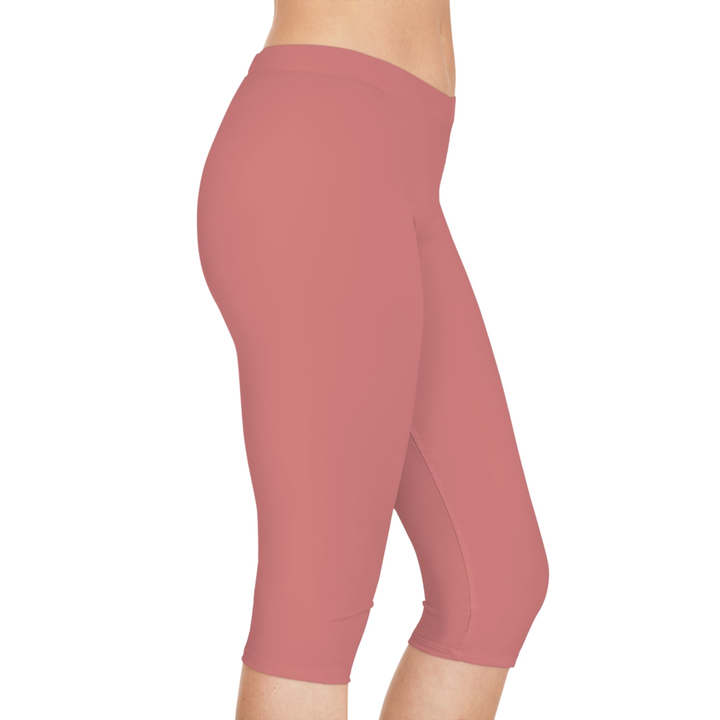 Pink Color Capri Leggings, Pink Capri Leggings 23