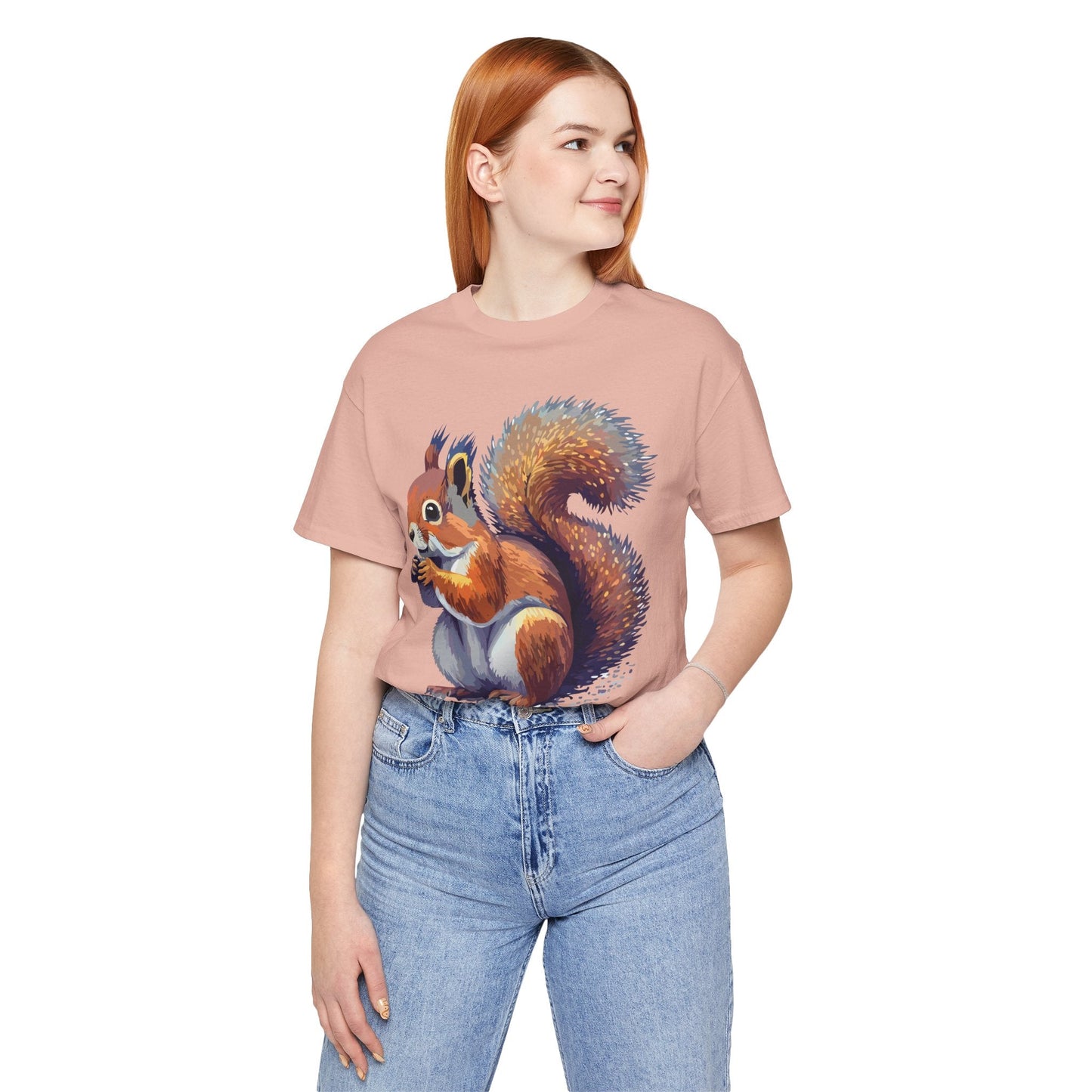 Unisex Animal Print Tee Shirt With Wild Animals Artwork Gildan Softstyle 64000 Cotton