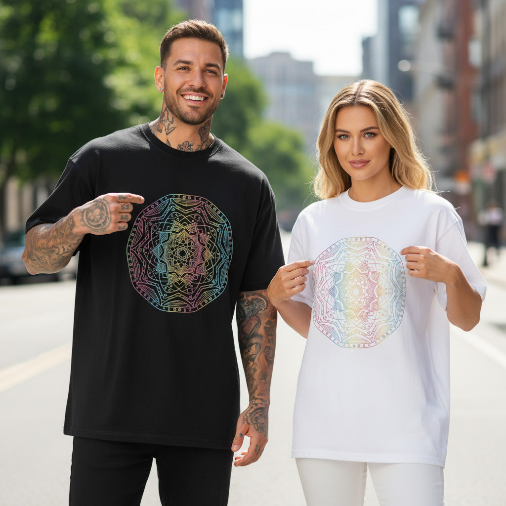 Camiseta unisex con estampado abstracto