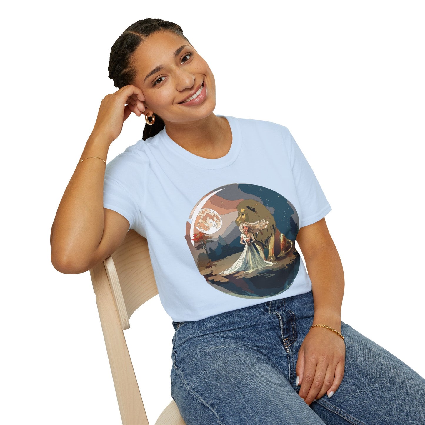 Womens Graphic T Shirt Art Design Unisex Softstyle 64000 Gildan Short Sleeve Tee