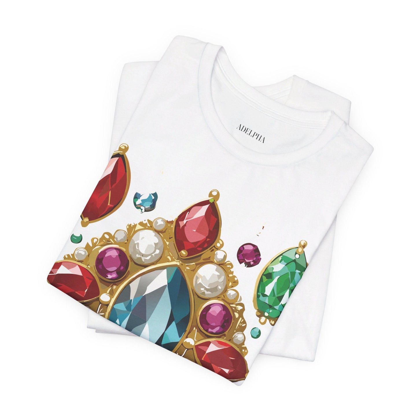 Jewelry Graphic Unisex 100 Cotton Vintage Treasure Art T-Shirt 44