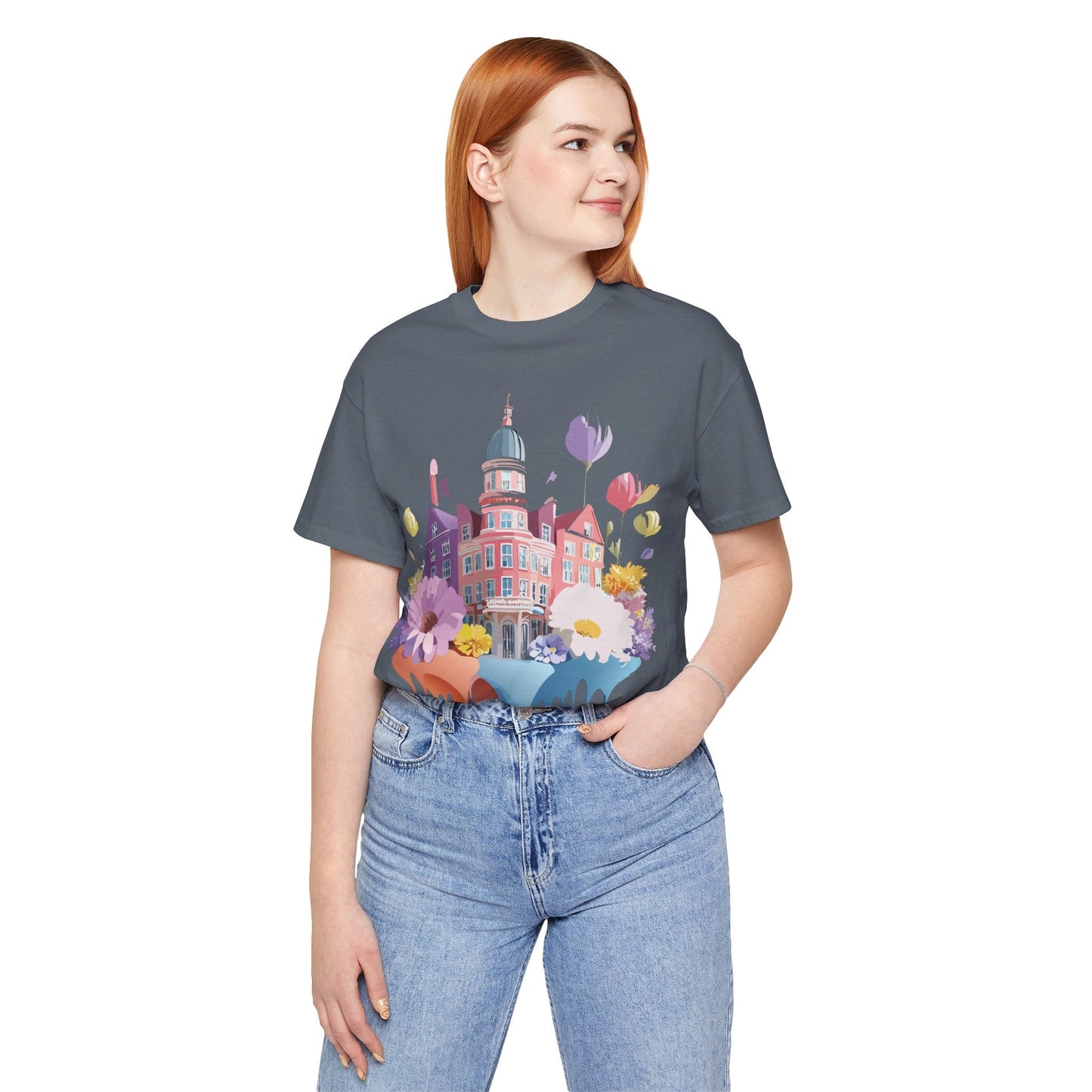 Amsterdam Tourist Shirt Unisex Graphic Tee With Vintage Adelpha Artwork For Everyday Wear