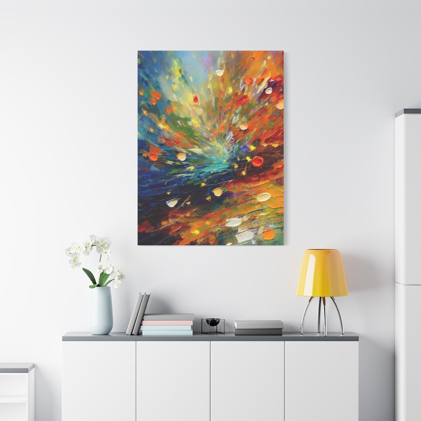 Abstract Oil Painting Print Canvas 20x24,20x30,24x30 24x32,24x36,30x40 32x48,36x48,40x60 Pine-Wood Inner Frame ABS-121