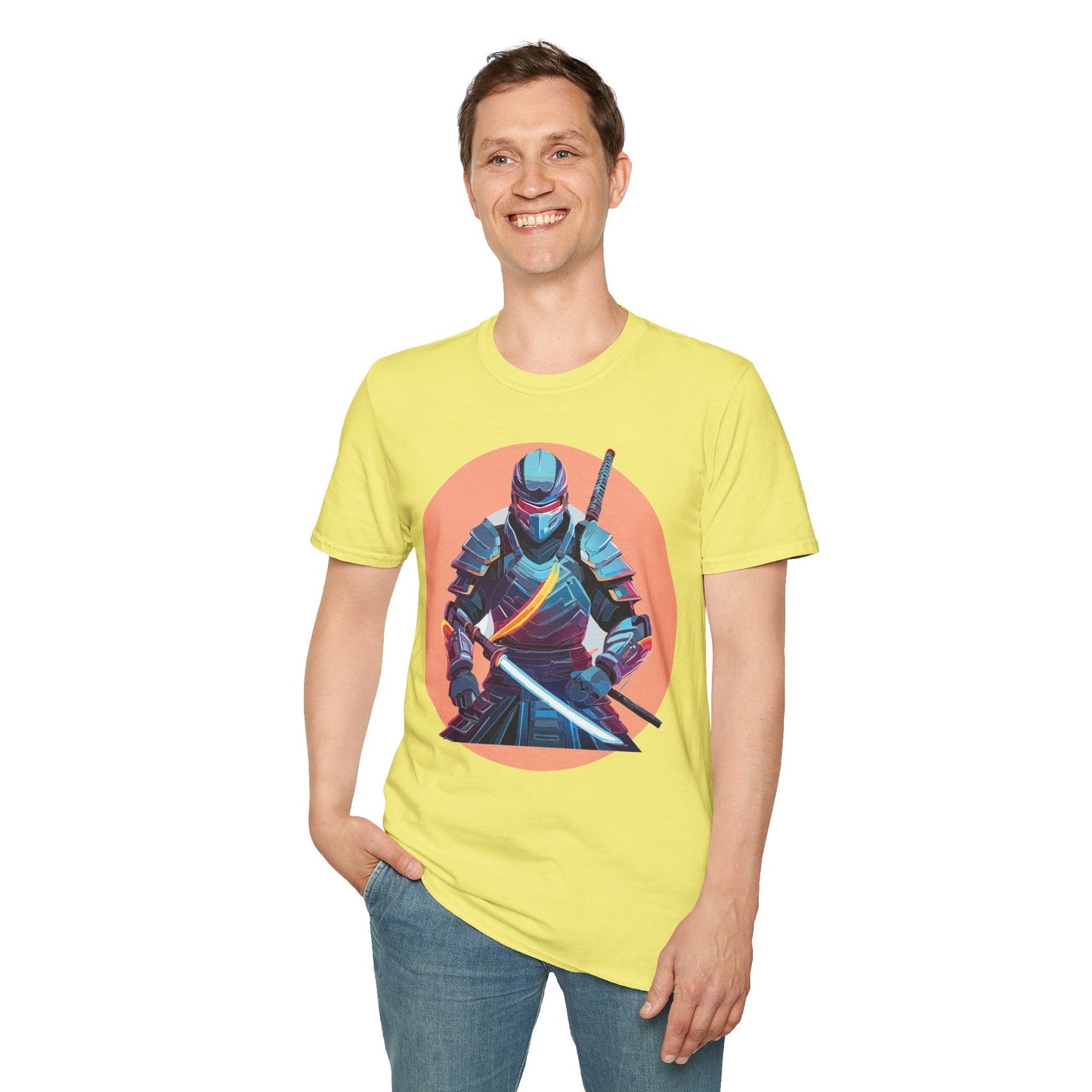 Samurai Shirt Unisex T Shirt 100 Percent Ring Spun Cotton Softstyle Tee Gildan 64000