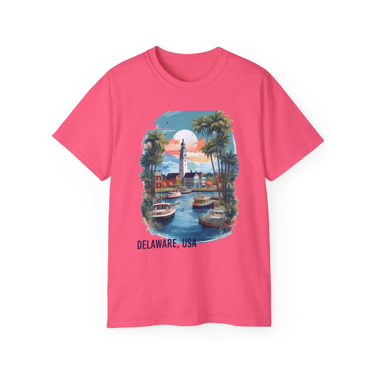 Delaware Graphic Unisex Cotton T‑Shirt 2