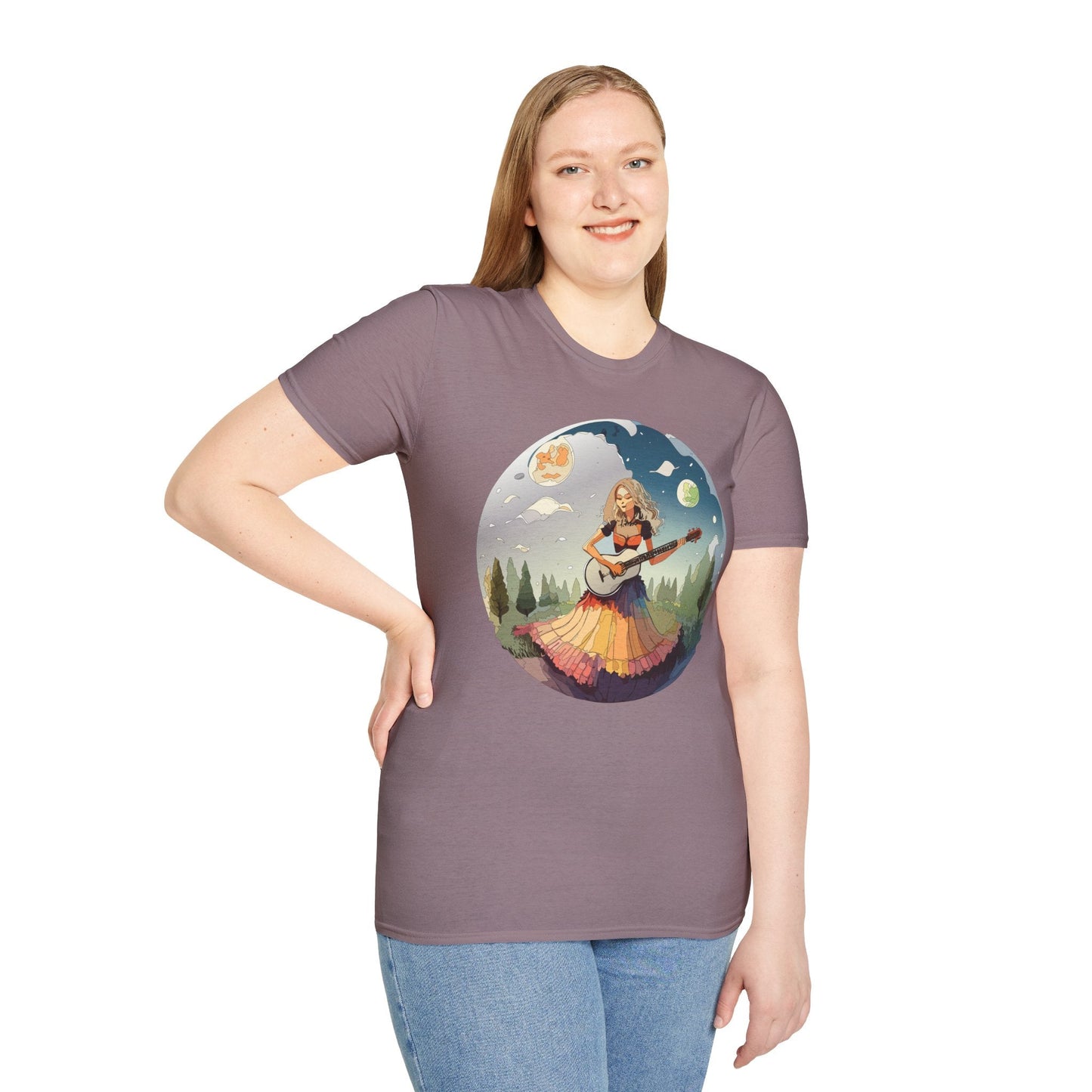 Womens Graphic T Shirts Art Design Tee Softstyle 64000 Ring Spun Cotton Comfort Everyday