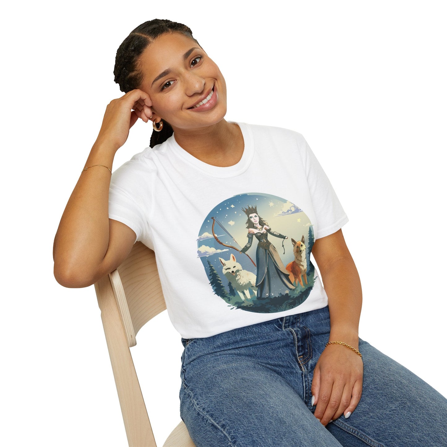 Women Graphic T Shirt Art Design Tee Unisex Softstyle Cotton Gildan 64000 Premium Comfort