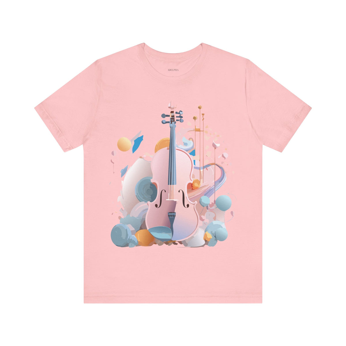 Music Graphic Unisex Cotton Bella+Canvas Tee with Art Design m127