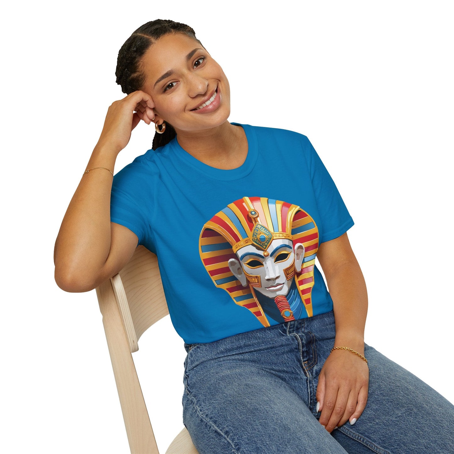 Mask Graphic Unisex Cotton Masquerade Design Artwork Tee 18