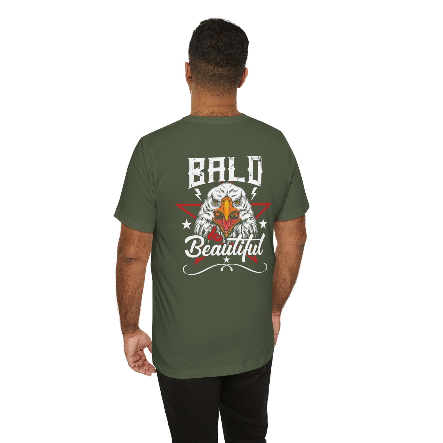 Bald Eagle Graphic Illustration Unisex Cotton Tee a3