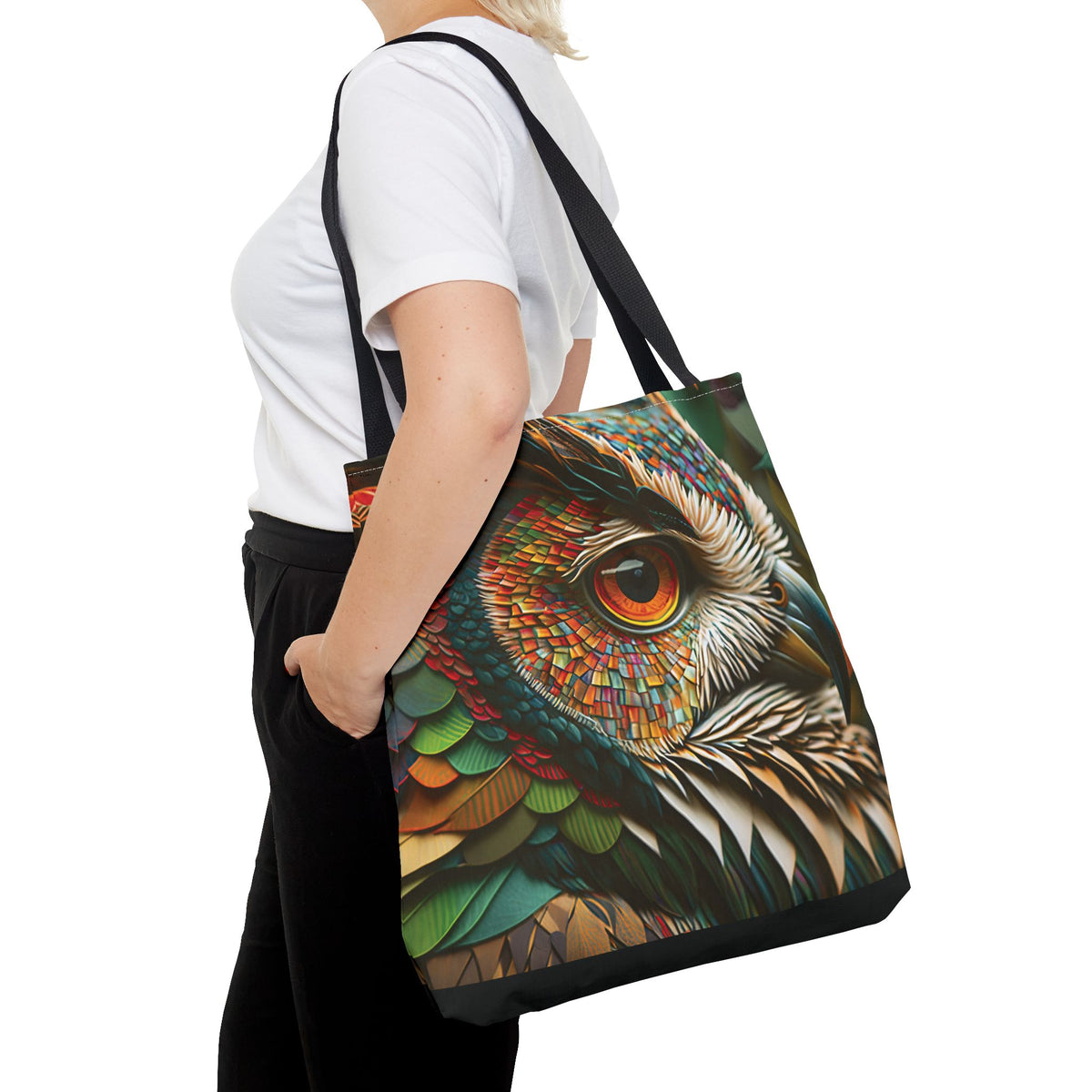 Bolsa de lona con estampados de animales 