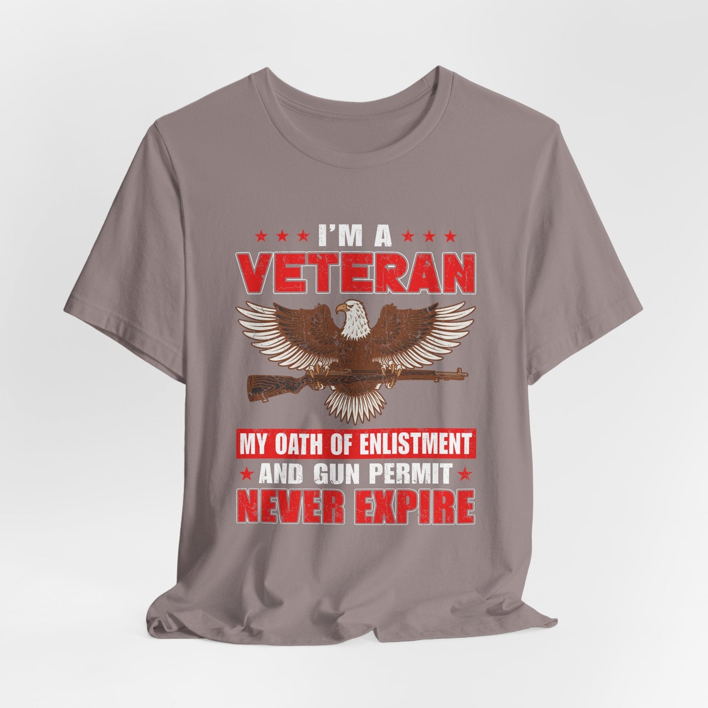 Army Veteran Patriotic Graphic Design Unisex Cotton T-Shirt v35