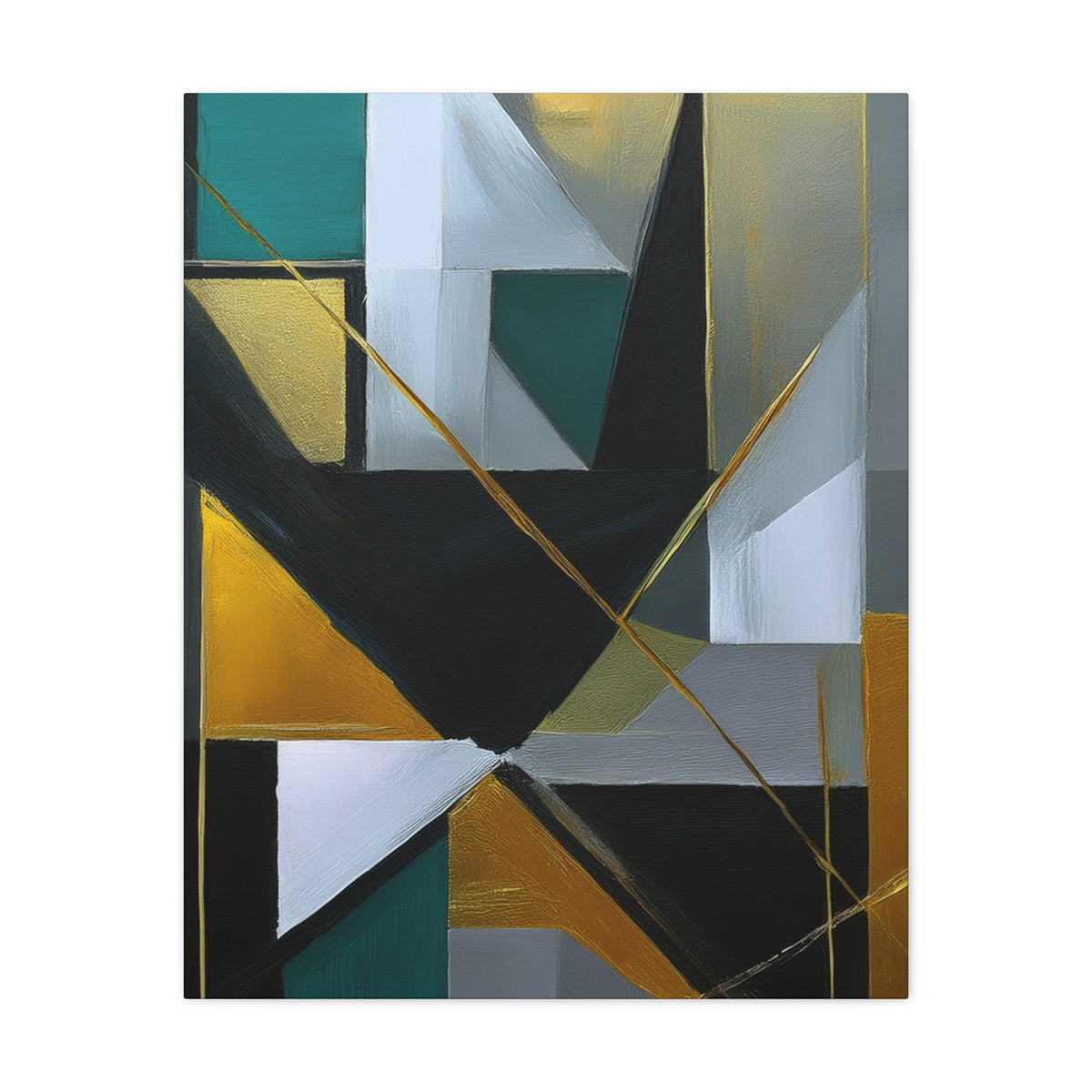 Abstract Geometric Painting Print Canvas 20x24,20x30,24x30 24x32,24x36,30x40 32x48,36x48,40x60 Pine-Wood Inner Frame ABS-77