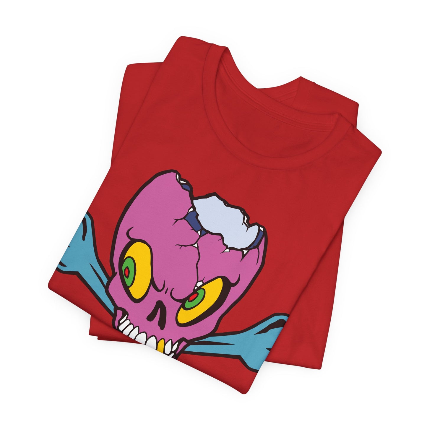 Purple Skull Graphic Design Tee, Skull Shirt, Vintage Tees, Art Design T-Shirt, Vintage Graphic Tee, Art Shirts with Skulls