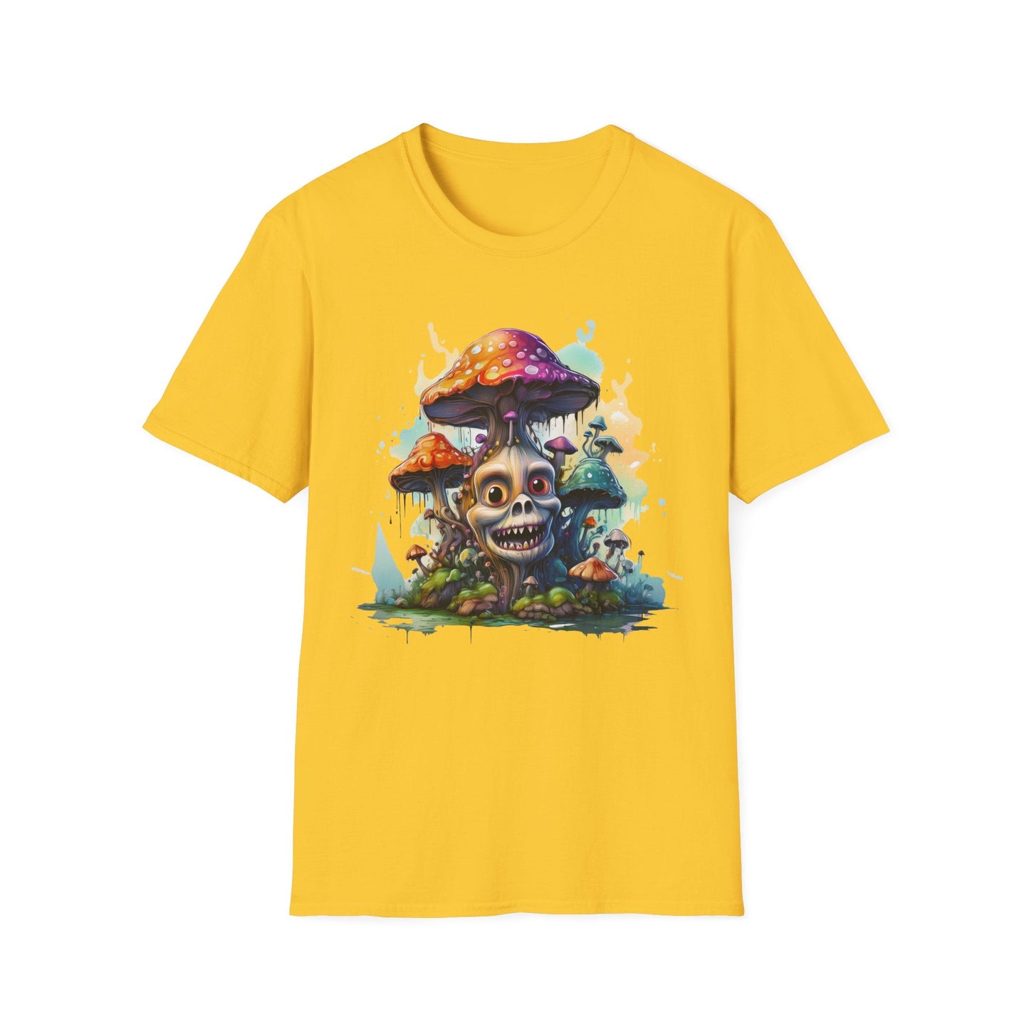 Mashroom Tee Shirt Unisex Graphic Mashroom Tee Fun Fungus Design Softstyle 64000