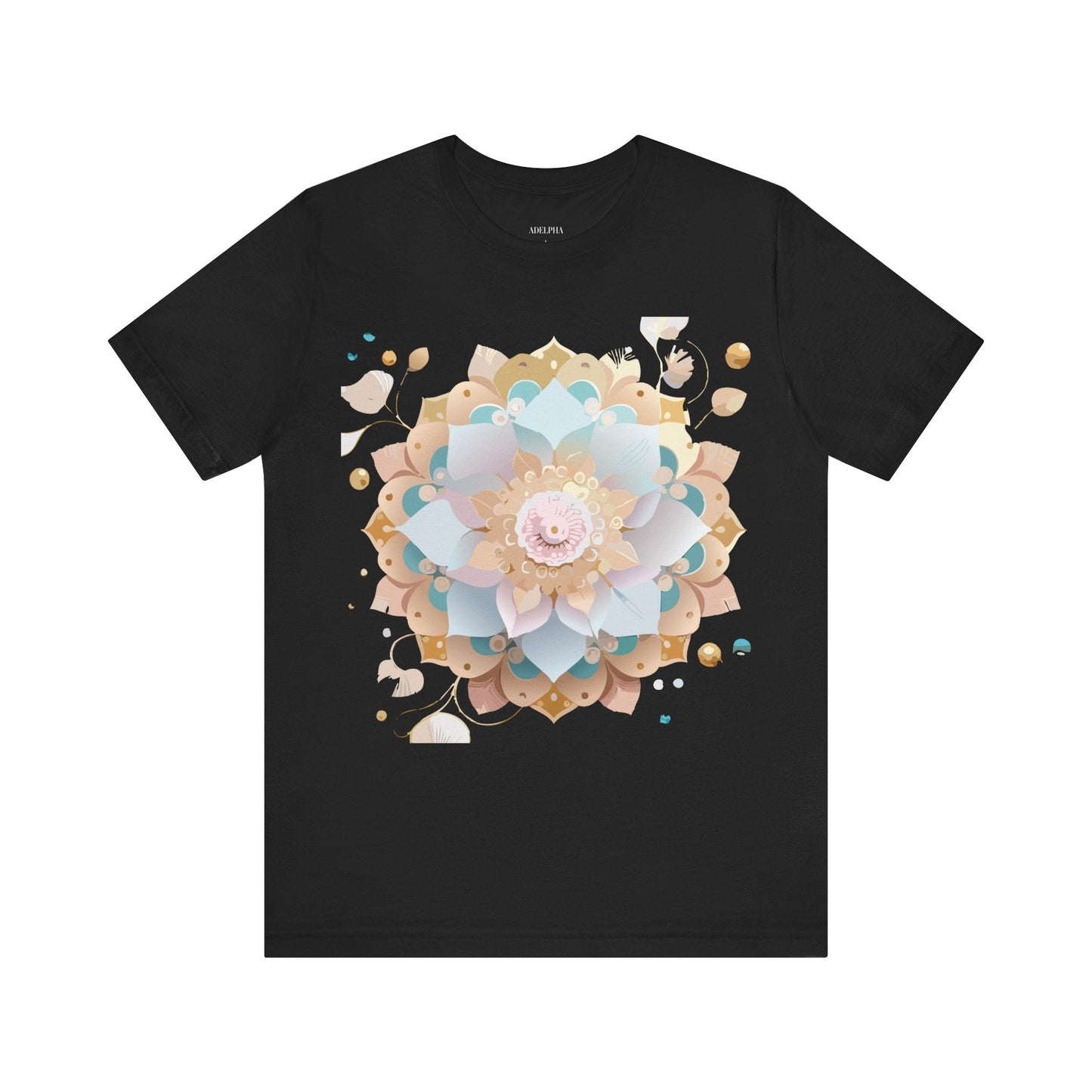 Mandala Graphic Tee Unisex Jersey Short Sleeve Featuring Vintage Inspired Adelpha Artwork