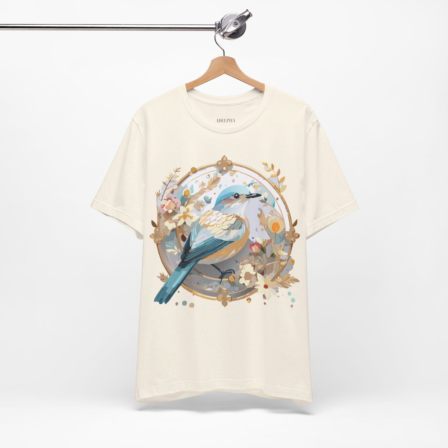 Adelpha Medallion Graphic T Shirt Unisex Short Sleeve Vintage Inspired Art Design