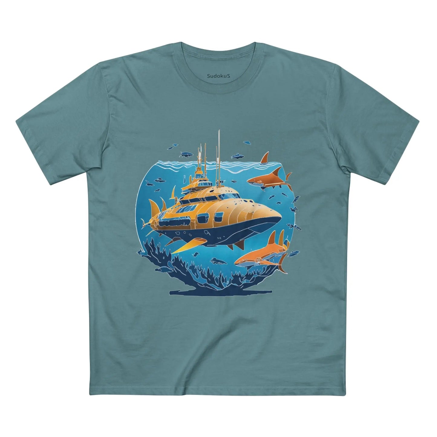 Ocean Coast Graphic Unisex 100 Cotton Staple Tee 14