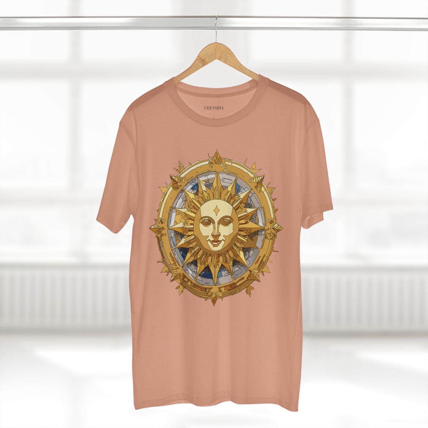 Gold Sun Graphic Unisex 100 Cotton T-Shirt with Golden Art Design 20