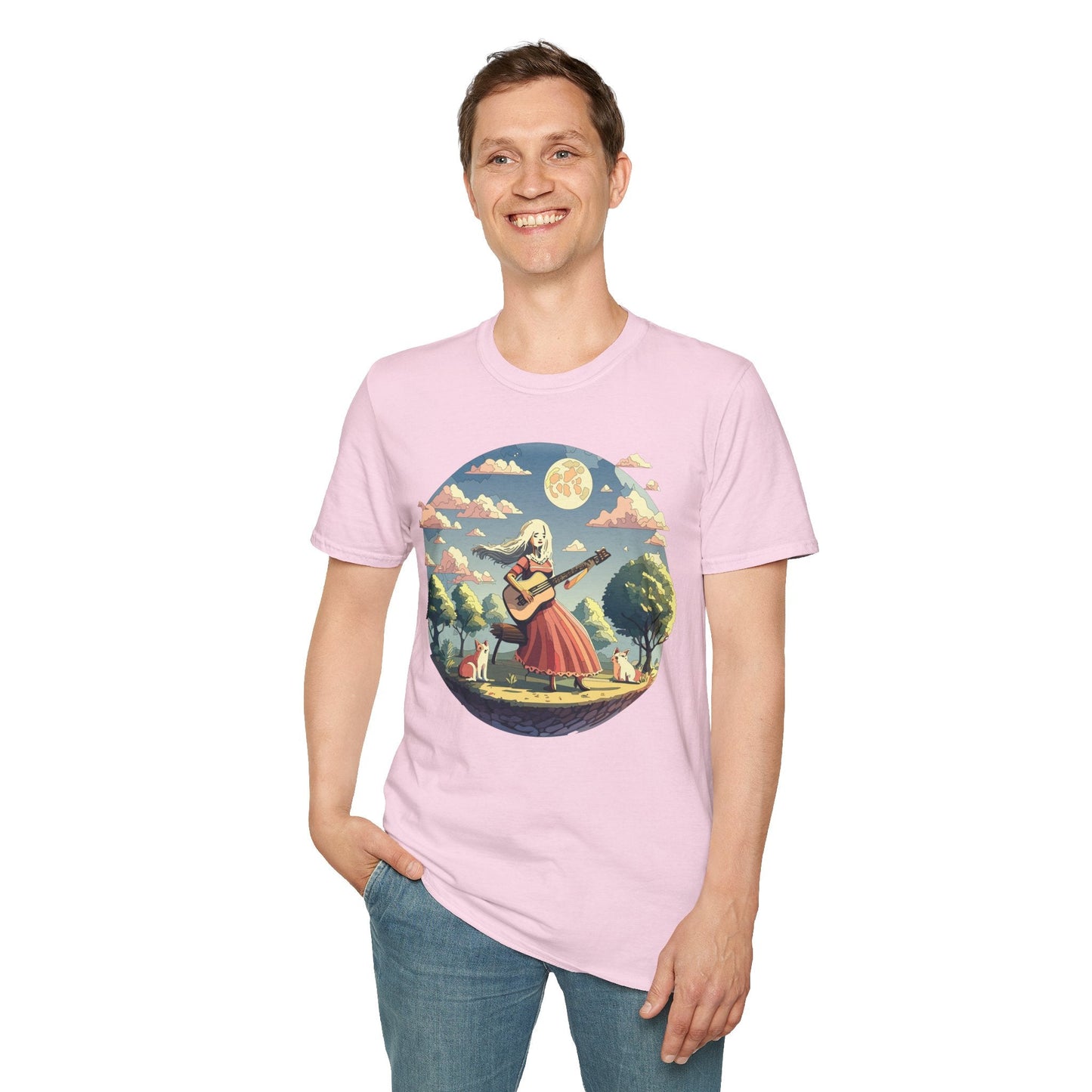 Womens Graphic T Shirts Art Design Tee Softstyle 100 Percent Cotton Unisex Gildan 64000
